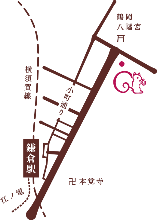 店舗までの案内図